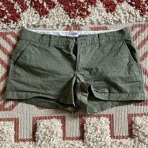 Olive Green Khakis Shorts
